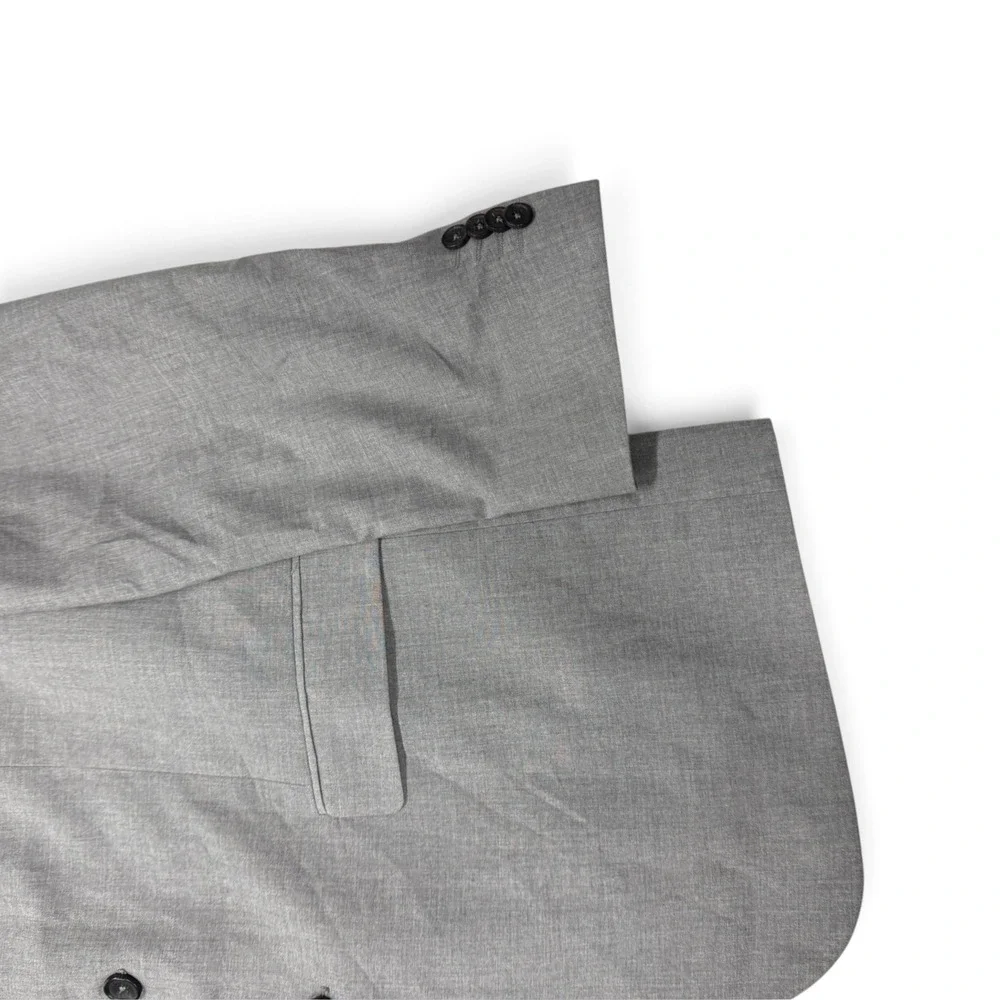 Banana Republic Mens Tailored Fit Suit 46R 38x30 Light Heather Grey 2 Piece Set